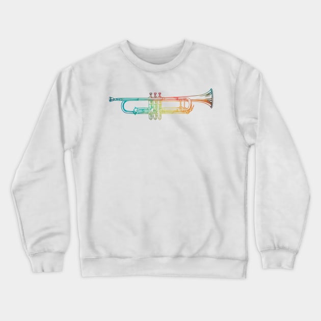 Rainbow cornet horizontal Crewneck Sweatshirt by AdiDsgn